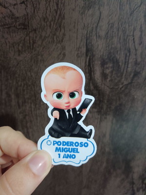 100 tags aplique para tubete o poderoso chefinho 3d