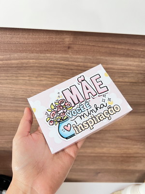 Caixas para 6 doces personalizadas dia das mães