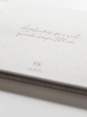 Caderno personalizado para assinaturas
