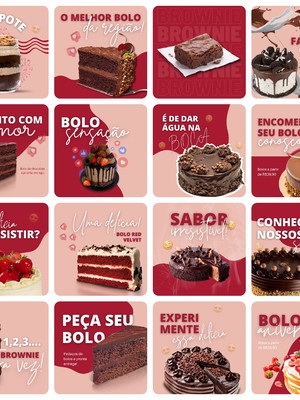 Pack canva confeitaria 40 artes editável
