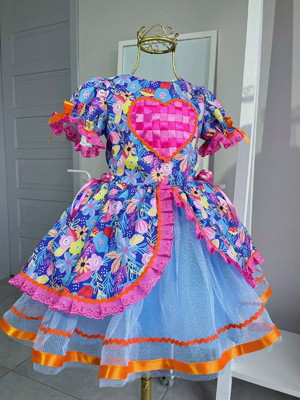 Junino floral coração