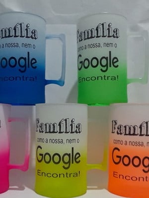 Caneca chopp jateado degrade