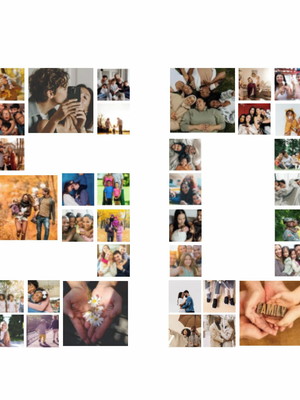 Mural de fotos numeral 50 97x86cm