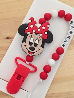Prendedor de chupeta com nome bebê personalizado