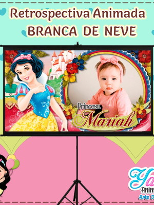 Retrospectiva animada branca de neve