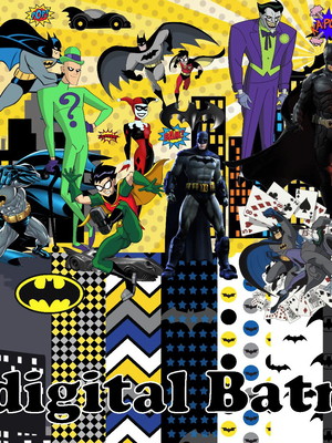 Kit digital batman + 3 arquivos de mesmo valor