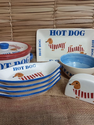 Pratinho barquinha de hot dog/ cachorro quente kit 8 peças