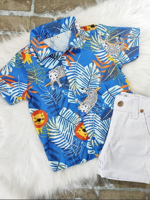 Conjunto menino com suspensório