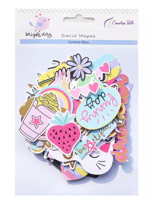 Die cuts com foil - festa (158 peças)