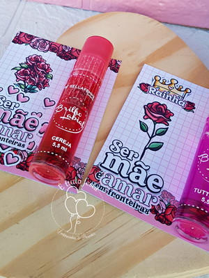 Gloss labial personalizado para o dia das mães