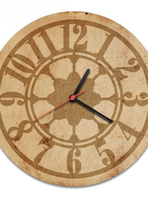 Relógio decorativo de parede mdf antigo 01