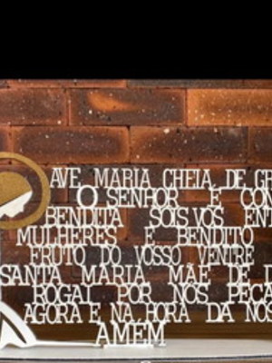 Ave maria para mesa mdf