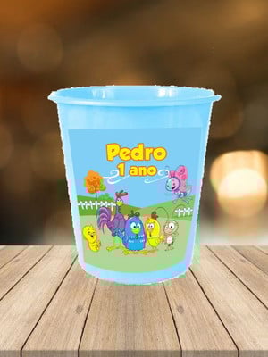 Baldinho de pipoca galinha pintadinha