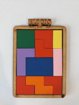 Jogo blocos tetris pequeno