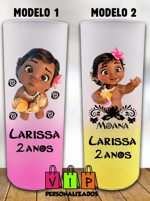 Copo moana baby- long drink degrade personalizado