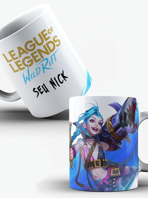 Caneca wild rift com nome