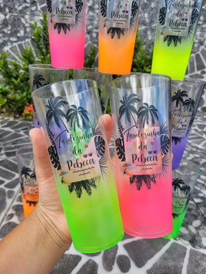Copos long drink personalizados degradê