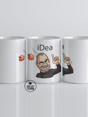 Caneca steve jobs idea programador porcelana importada