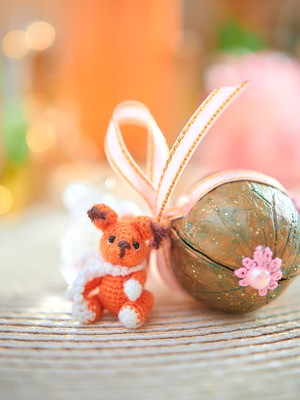Esquilo amigurumi,