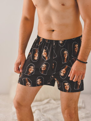 Short samba canção personalizada com foto - meu par