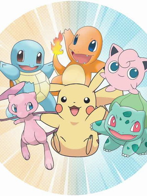 Painel redondo pokémon