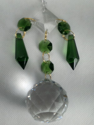 Pingente de cristal suncatcher - cristal curitiba