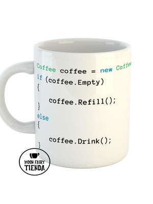 Caneca programación programador coffee cerâmica importada