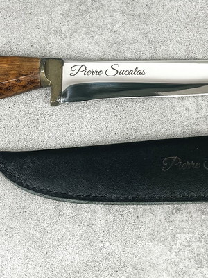 Faca artesanal para churrasco 10 polegadas personalizada