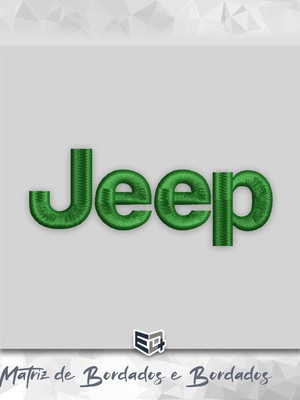 Matriz de bordado logo jeep