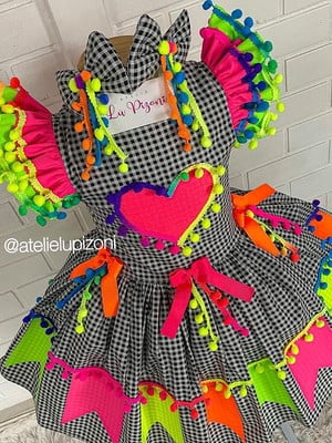 Vestido festa junina luxo - ateliê lú pizoni