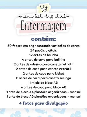 Mini kit digital enfermagem - arquivo digital