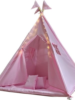 Cabana infantil/janelinhas/bandeirinhas rosa