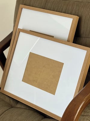 Moldura caixa 30x40 c/ passe-partout para foto 15x21 (cada)