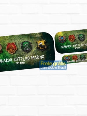 Etiquetas escolares harry potter 90un frete grátis