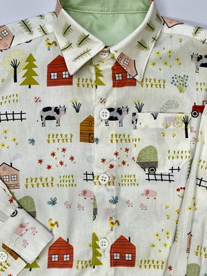 Camisa infantil minha fazendinha manga longa