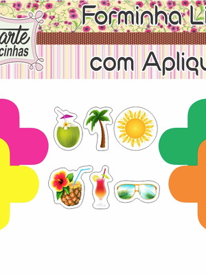Forminha lisa com aplique tardezinha