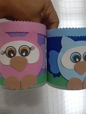Kit com 2 porta lápis