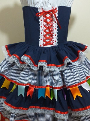 Vestido adulto alemã oktoberfest azul