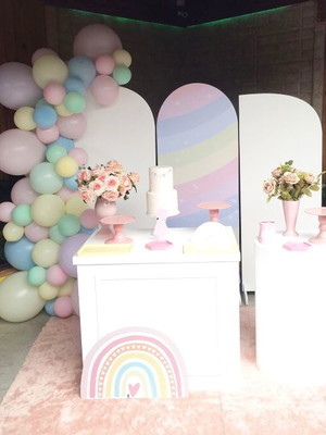Decoração tema arco iris