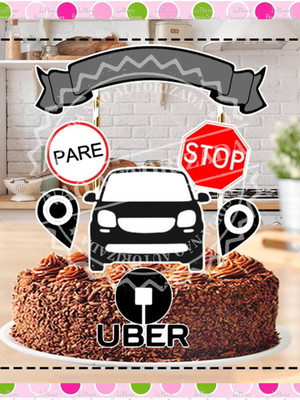 Topo de bolo uber