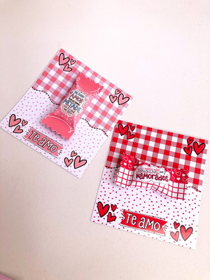 Card + bala personalizado brinde dia dos namorados