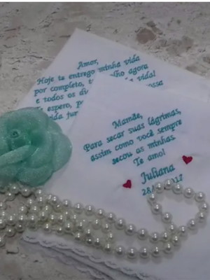 Lenços com frase para casamento