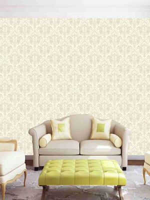 Papel de parede fundo rosado arabescos dourados