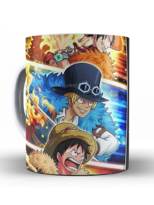 Caneca anime one piece personagens