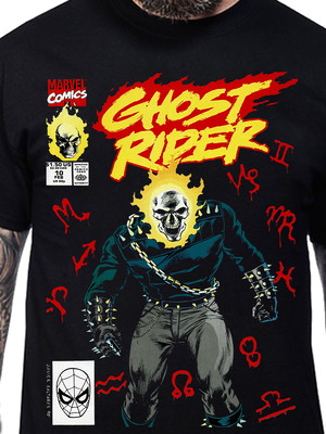 Camiseta ghost rider, hq marvel comics