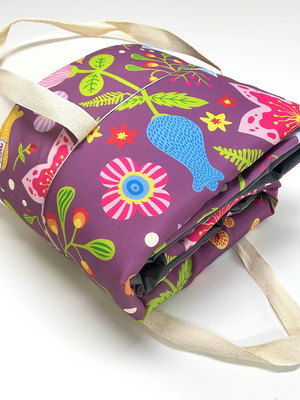 Tapete para bebê floral lilás