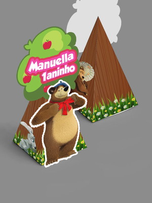 Caixa pirâmide urso