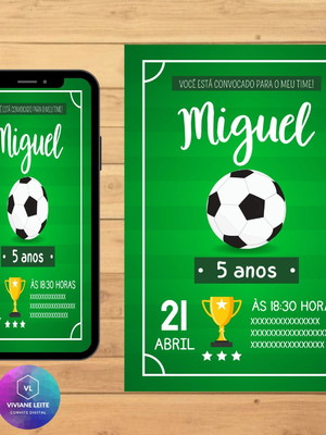 Convite digital futebol
