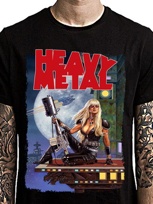 Camiseta heavy metal magazine, scifi