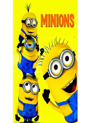 Toalha infantil minions praia piscina brinde aniversário